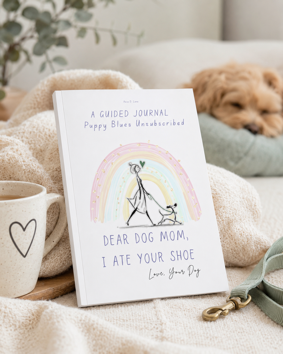 Dear Dog Mom I Ate Your Shoe book flatlay
